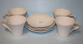 Four Made in China Cups and Saucers