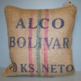 Burlap Alco Bolivar Pillow