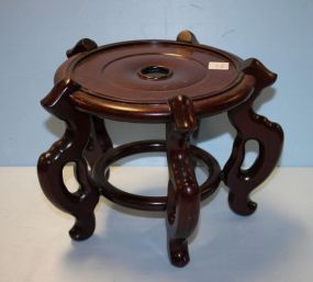 Five Legged Wood Fish Bowl Stand