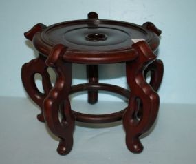 Five Legged Wood Fish Bowl Stand