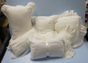 Group of Seven Linen Pillows