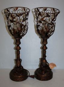 Pair of Decorative Electric Lamps
