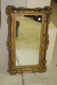 Plastic, Painted Gold Victorian Style Mirror