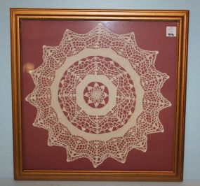 Framed Crochet Doily