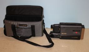 Sharp Slimcam VHS - Camcorder and Case