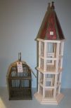 Two Wood Bird Cages