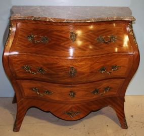French Bombay Marble Top Chest