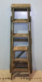 Two Wooden Step Ladders