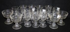 Group of Eighteen Glasses