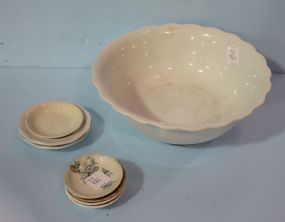 Old Ironstone Bowl and a Small Ironstone Dish
