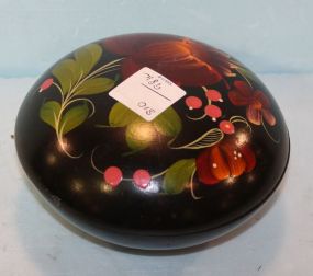 Black Lacquer Round Box