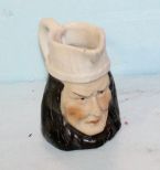 Small Earthenware Indian Head Creamer