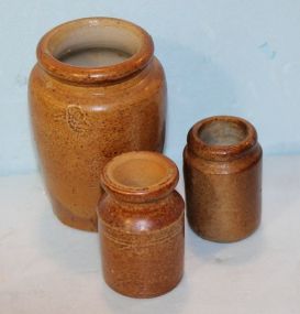 Three Miniature Crocks (Antique)