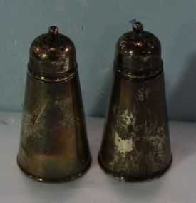 Pair Sterling Salt and Pepper Shakers