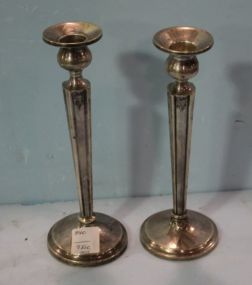 Pair Sterling Candlesticks