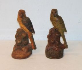 Pair Antique Parrot (Iron) Bookends