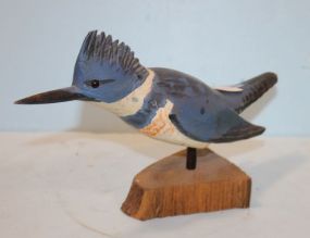 Hand Carving of Bluejay