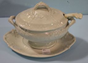 Ironstone W.S. & Co. Tureen, Underplate and Ladle
