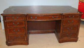 Executive Leather Top Desk by Hooker
