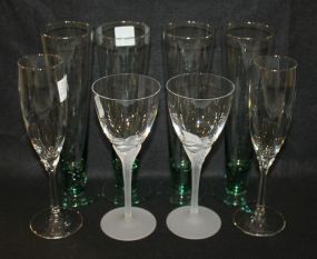 Group of Eight Glasses Set of Four Glasses9 1/2