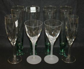 Group of Eight Glasses Set of Four Glasses9 1/2