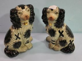Two Contemporary Staffordshire Dogs