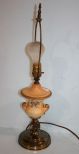 Ceramic Hand Painted Urn Lamp
