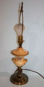 Ceramic Hand Painted Urn Lamp