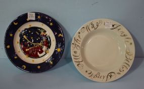 Jingle Bell Bowl and Santa Plate Target made in Italy