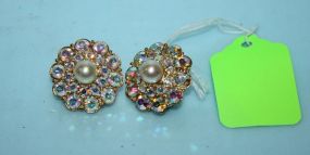 Pair Costume Jewelry Earrings