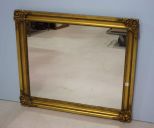 Wood Painted Gold Frame Mirror