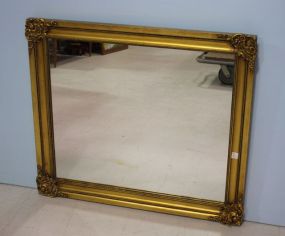 Wood Painted Gold Frame Mirror