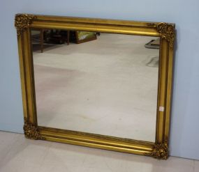 Wood Painted Gold Frame Mirror