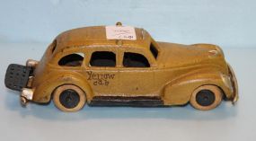 Cast Iron Yellow Taxi Cab