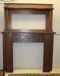 Oak Mantle w/Columns