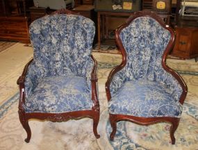 Matching Gents and Lady's Parlor Chairs