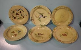 Six Hand Painted Pottery Pieces