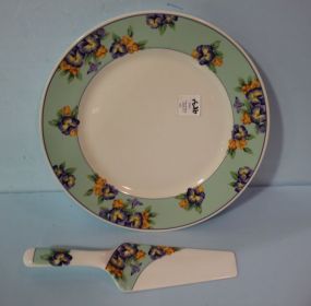 Andrea Cake Knife & Plate