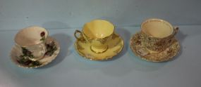 Three Cups & Saucers
