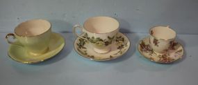 Three Cups & Saucers