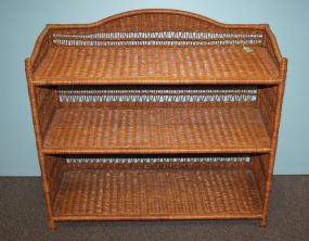 Rattan Three Tier Shelf