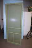 Green Two Door Folding Screen