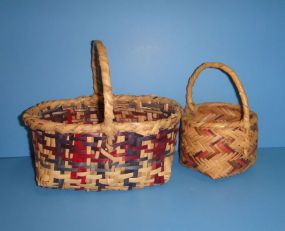 Two Small Choctaw Baskets