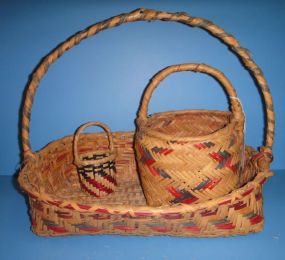 Three Choctaw Baskets