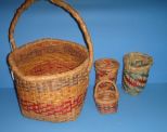 Four Choctaw Baskets