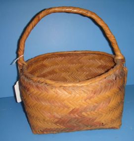Choctaw Gathering Basket in Brown Tones