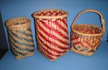 Group of Three Choctaw Baskets