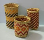 Three Choctaw Baskets