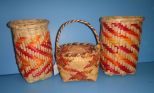 Group of Three Baskets