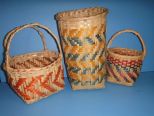 Group of Three Choctaw Baskets